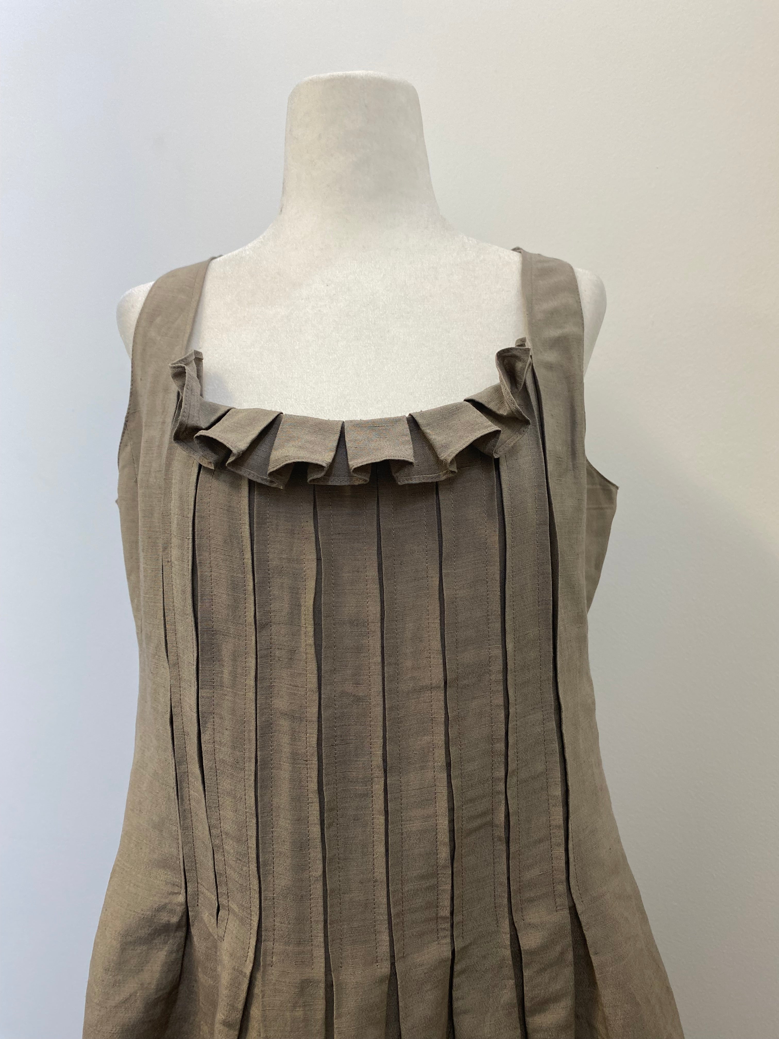 Giorgio Armani Ruffle Neck Dress