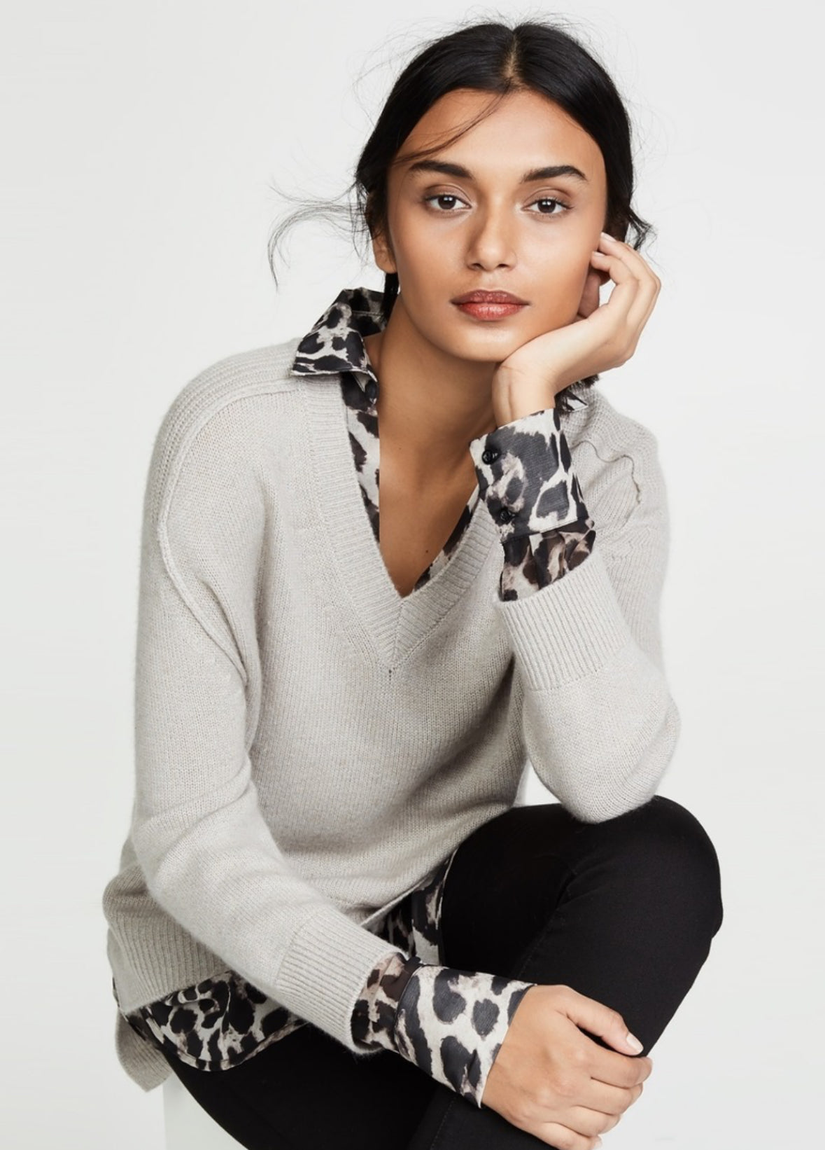 Brochu Walker - V neck layered sweater