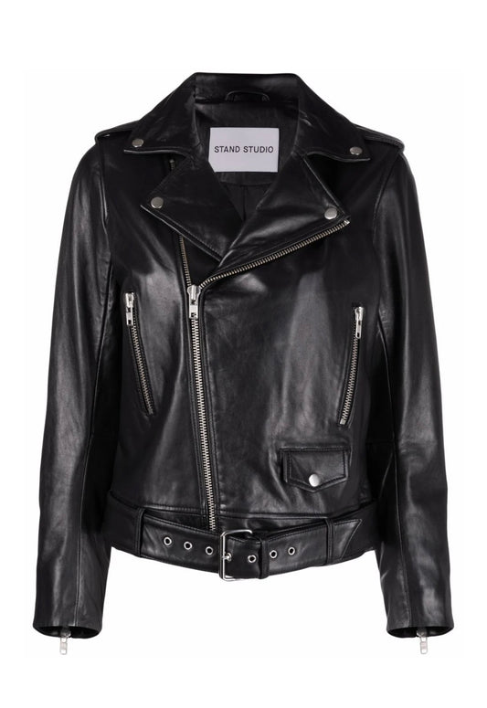 STAND STUDIO
zipped biker jacket