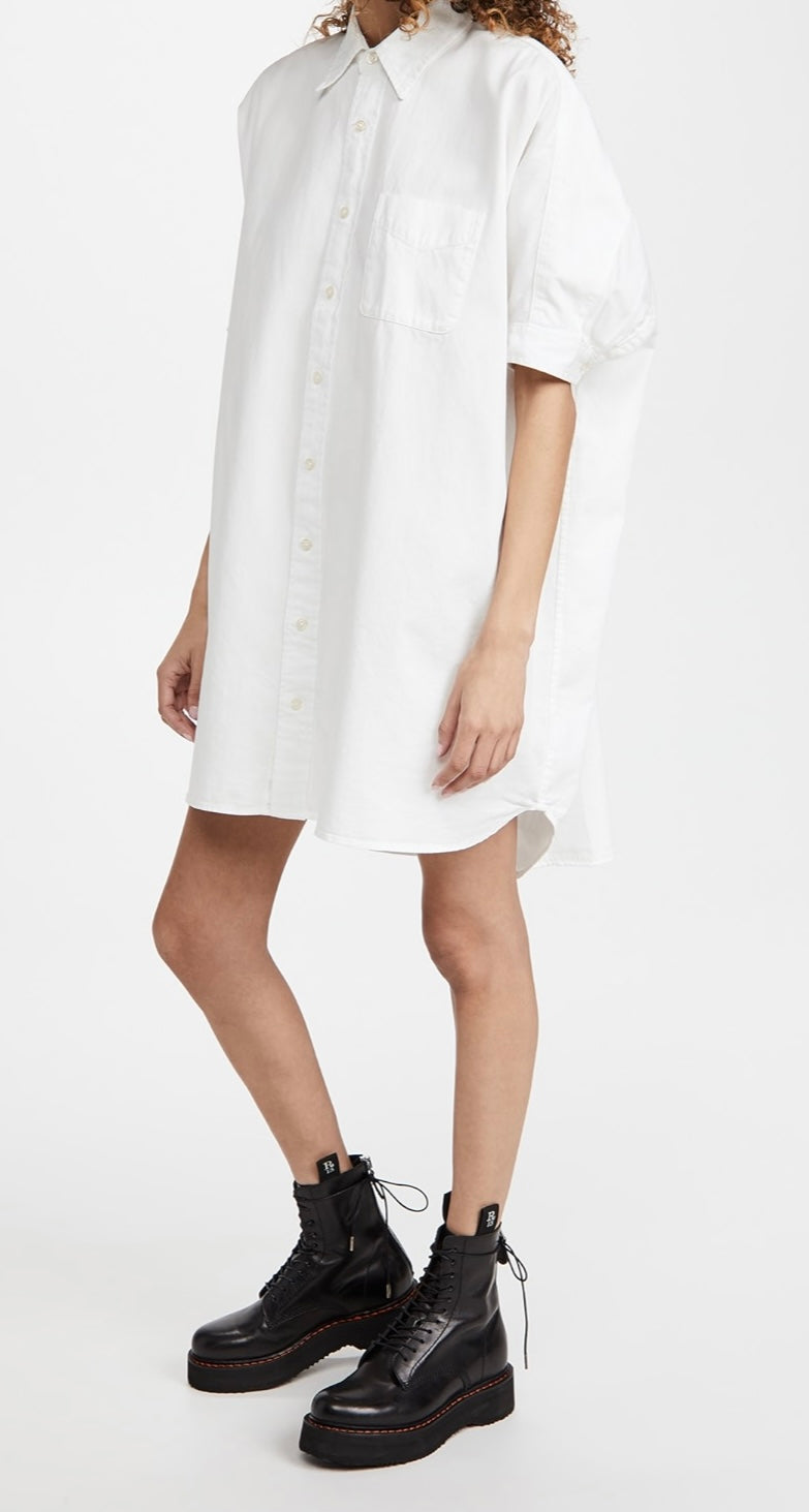 R13
Oversized Boxy Button Up Dress