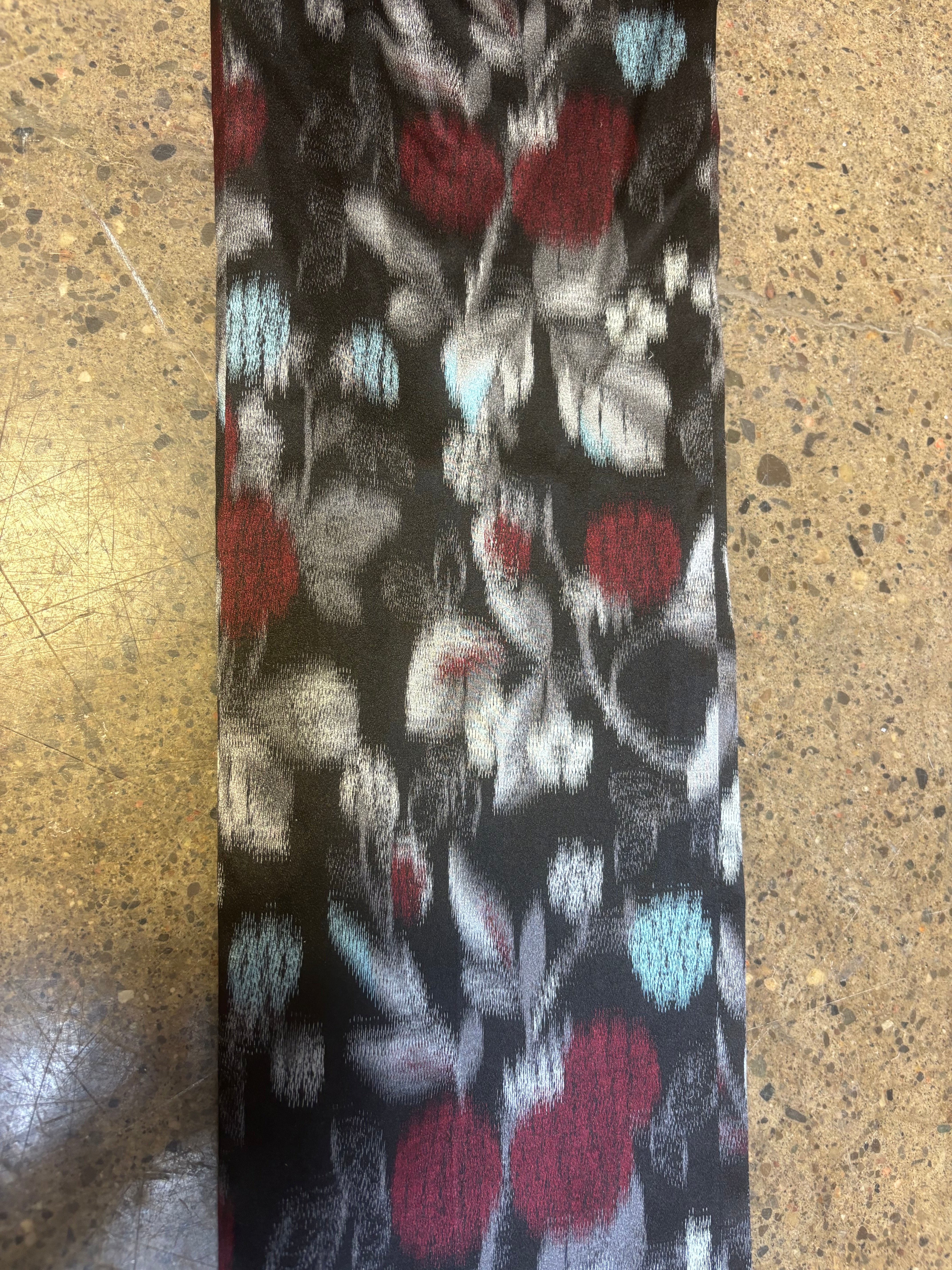 Rochas Blur Design Silk Blend Pants