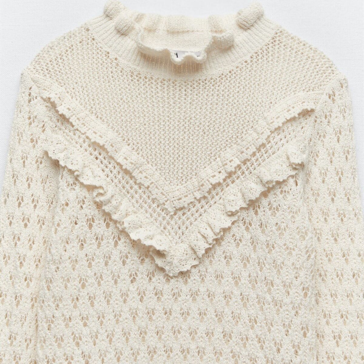 ZARA cream knit sweater