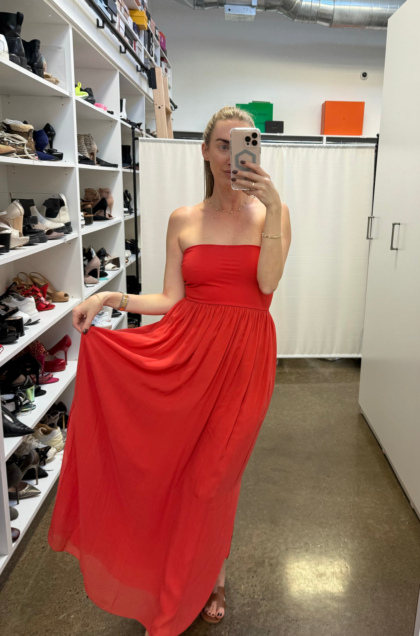 Shan - Coral Maxi Dress