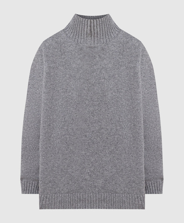 MAX MARA wool grey turtleneck sweater