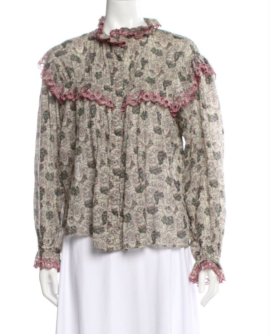 Isabel Marant Etoile Blouse with Eyelet Trim