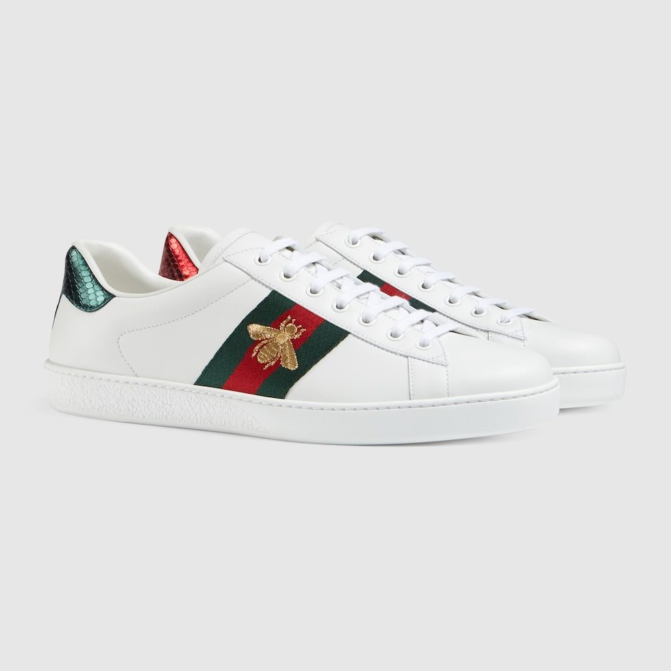 GUCCI white ace sneakers