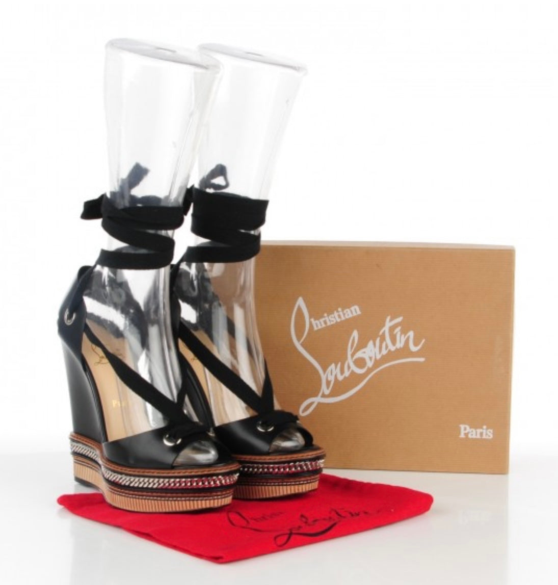 CHRISTIAN LOUBOUTIN
Shiny Calfskin Tribuli 140 Wedge