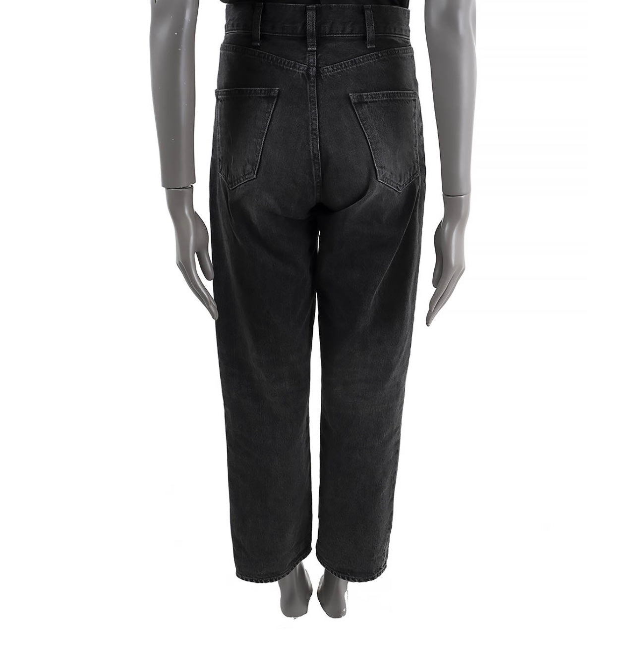 CELINE - Margaret High Waisted Straight-Cut Jeans Vintage Black