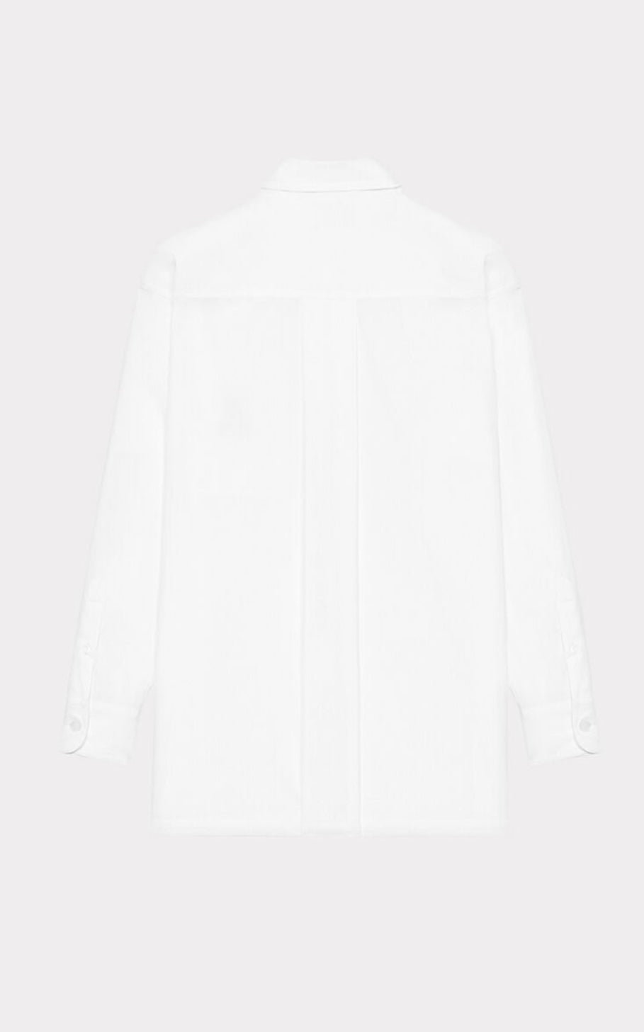Kenzo Paris White Button-Up Blouse