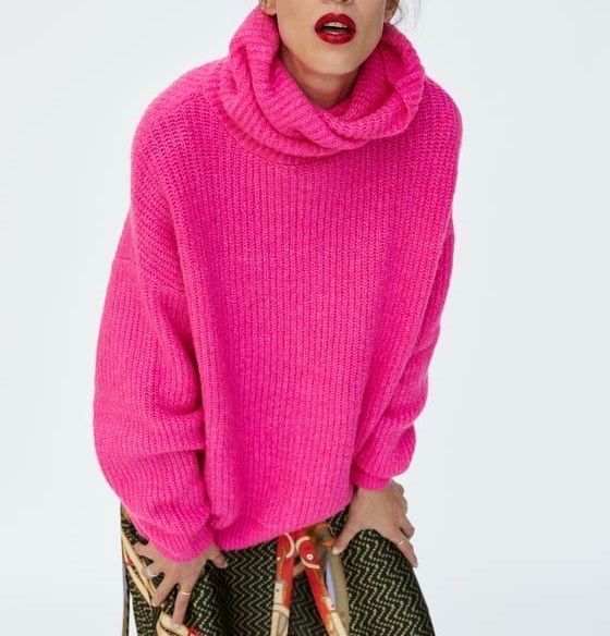 ZARA Oversized Knit Turtleneck