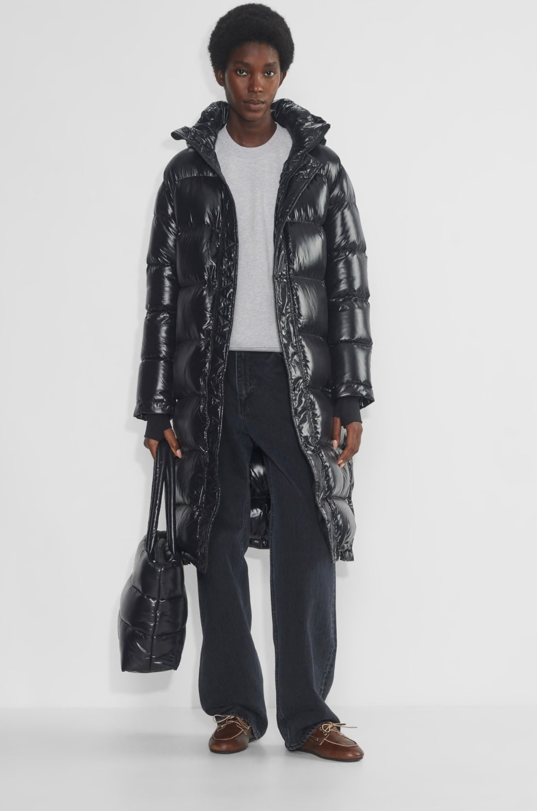 The Super Puff - 
The Super Puff Long hi-gloss Jacket