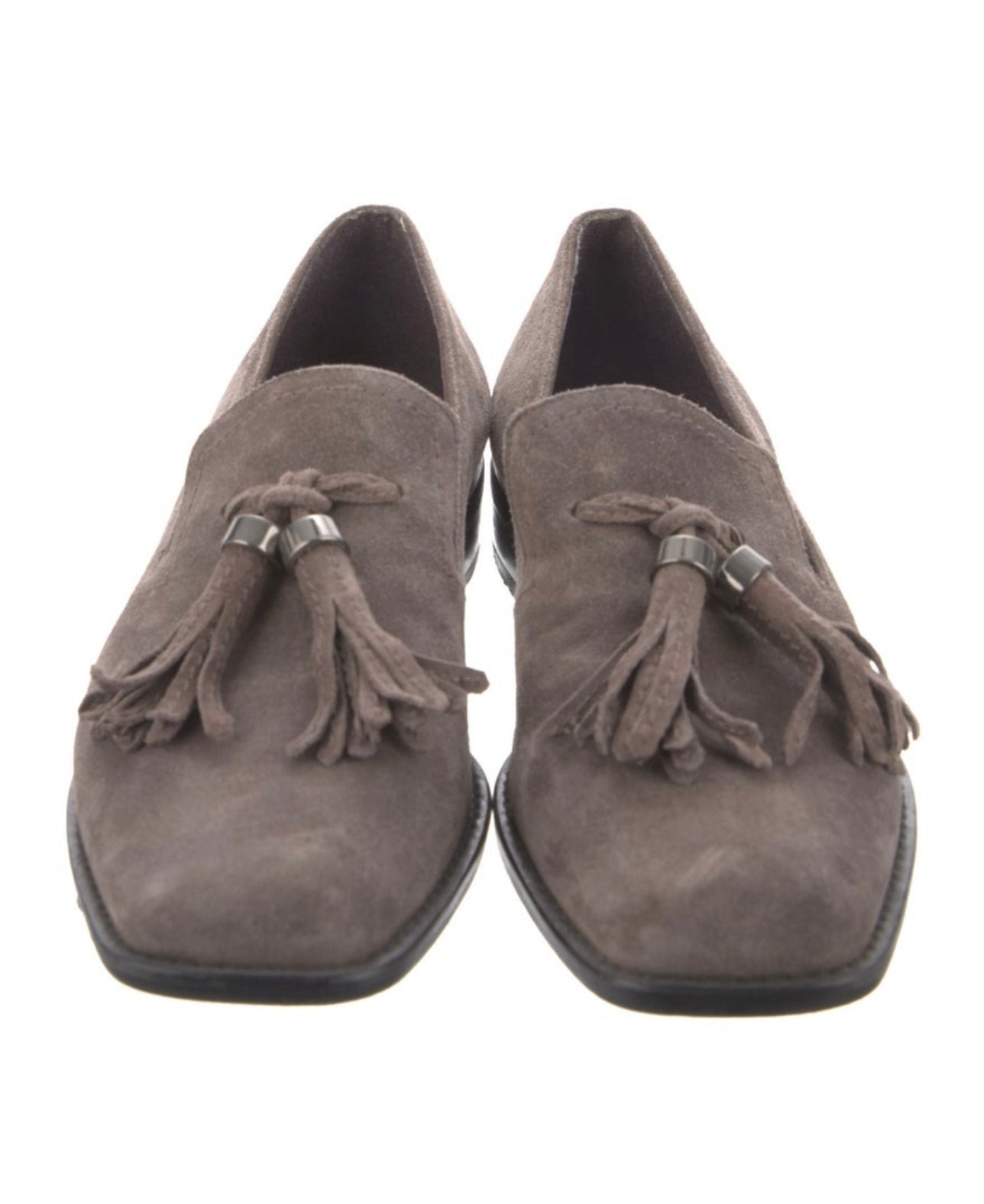 STUART WEITZMAN - Suede Tassel Loafers