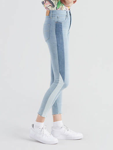 LEVIS pieced 721 high rise ankle skinny jeans