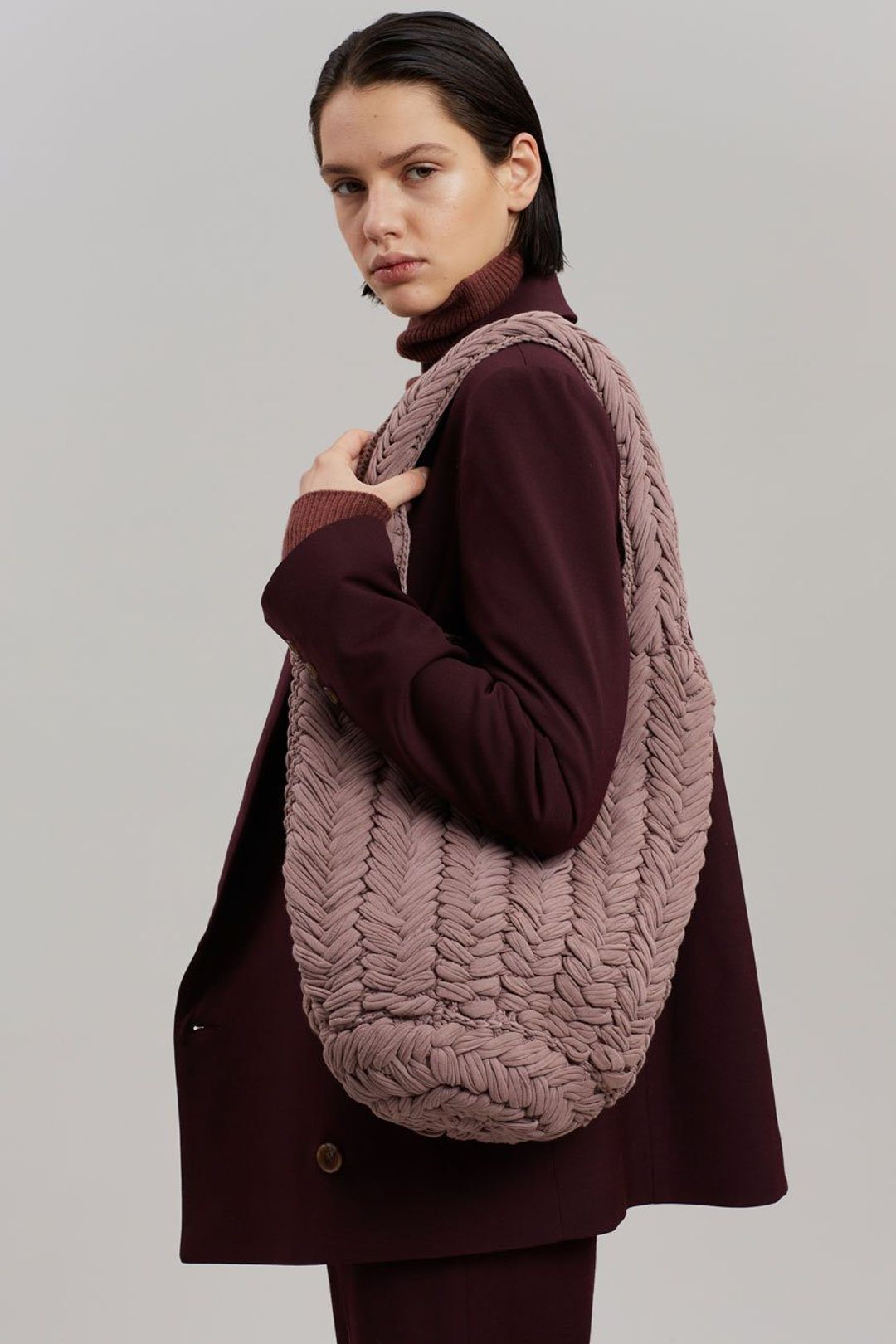 JW ANDERSON knitted shopper tote