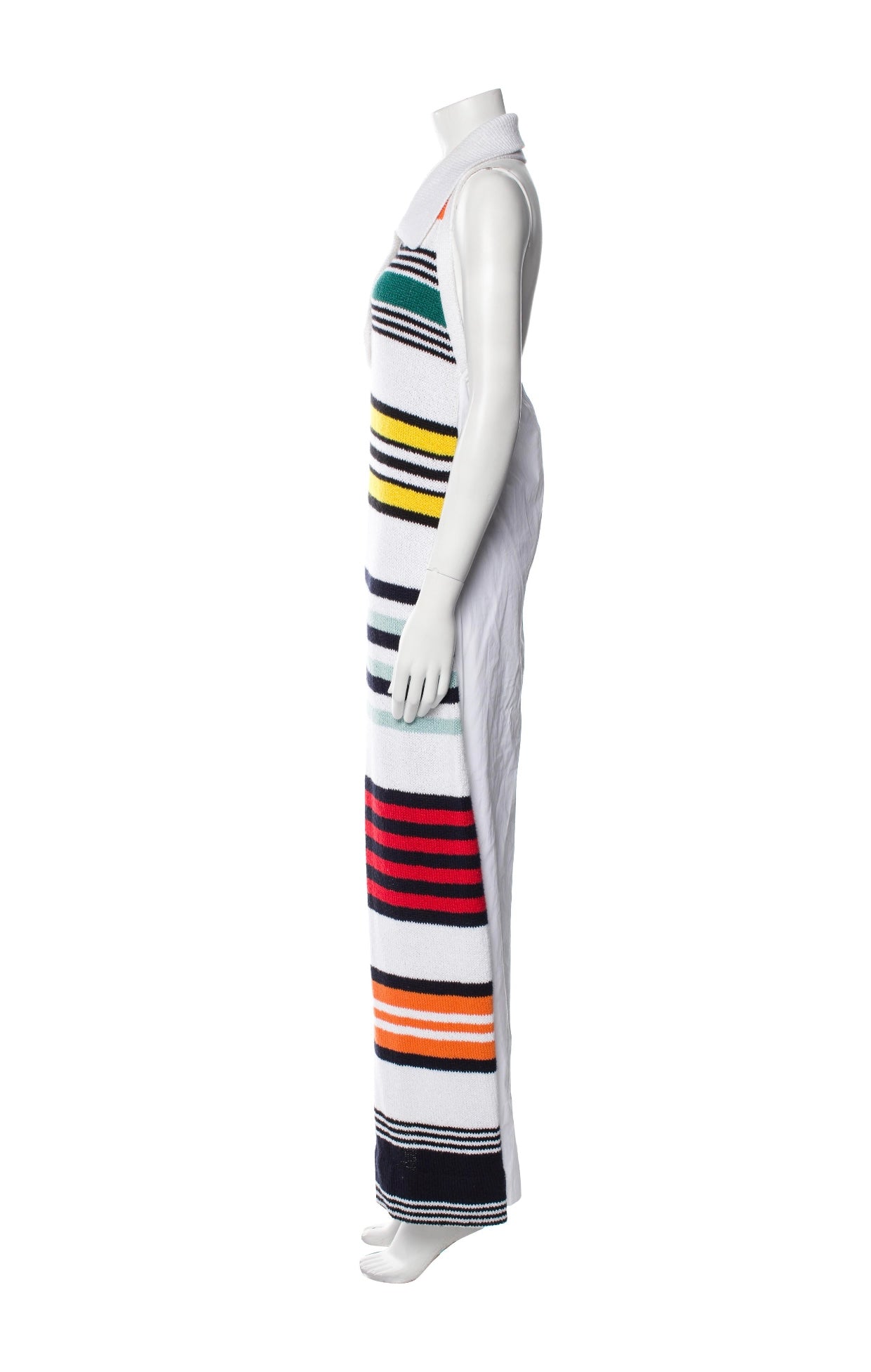 Rosie Assoulin - Rainbow Striped Knitted Sweater Dress