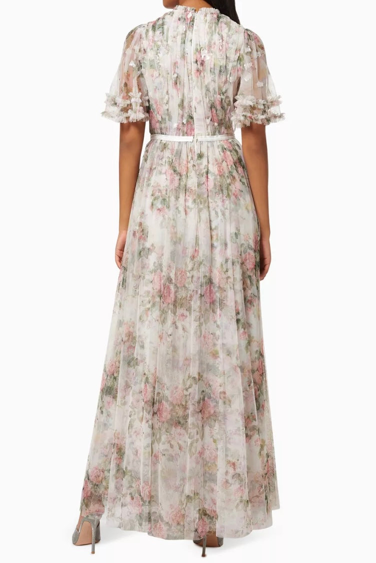 NEEDLE & THREAD swan gown