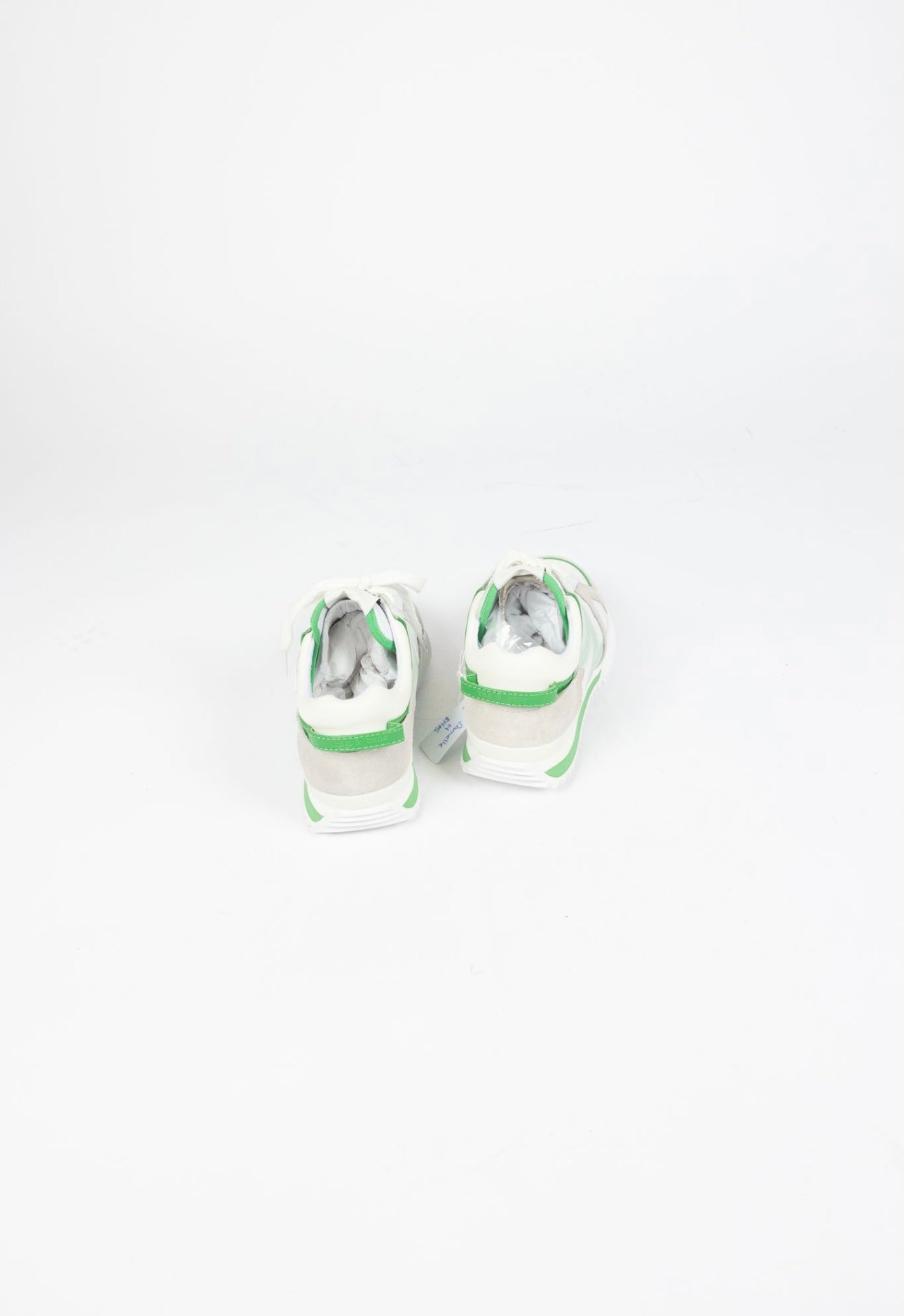 RAG & BONE - white/green retro runners 2.0