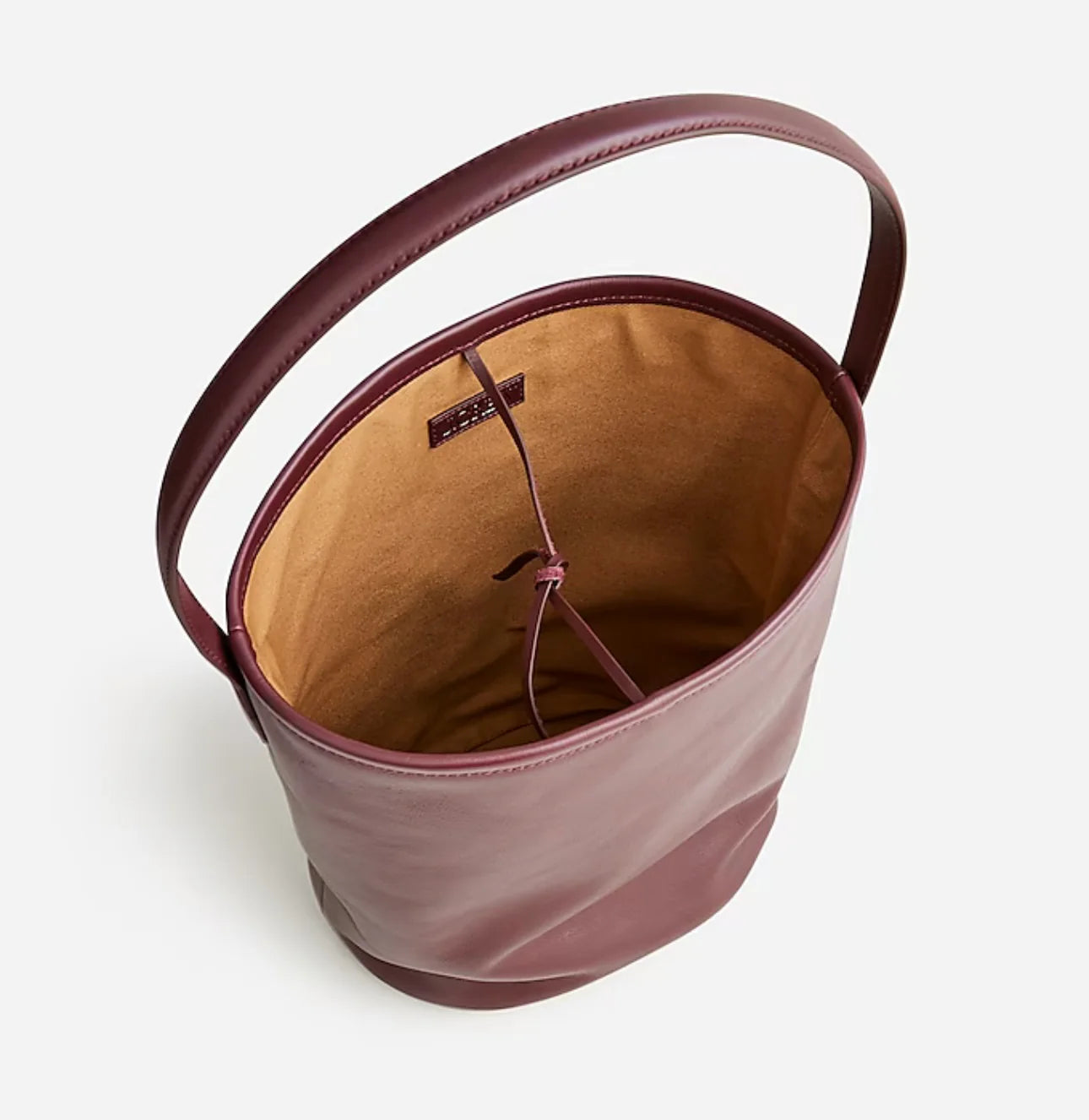 JCREW leather bucket bag