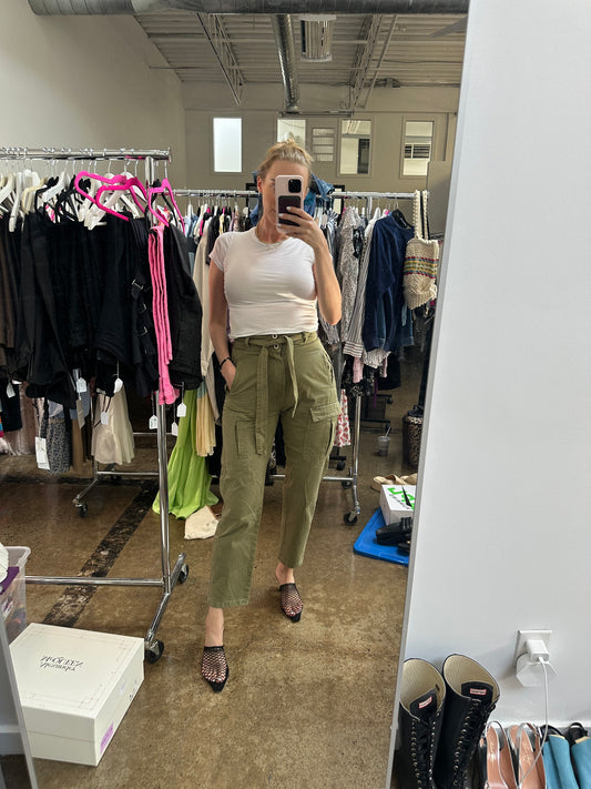 ZARA- CARGO BELTED PANTS