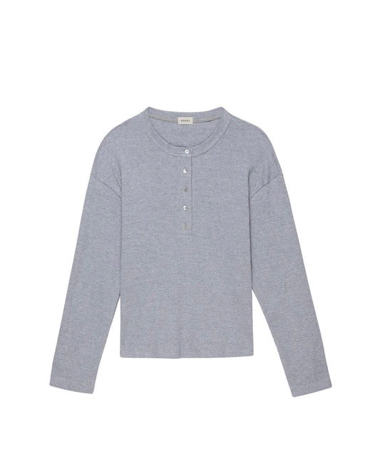 DONNI - grey thermal waffle Henley