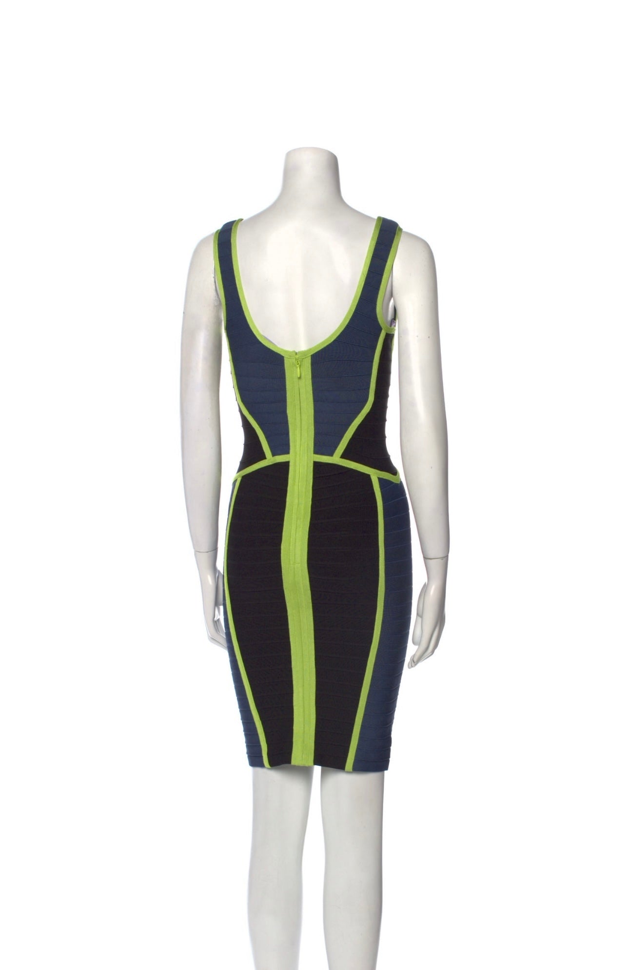 HERVE LEGER - STRIPED MINI DRESS
