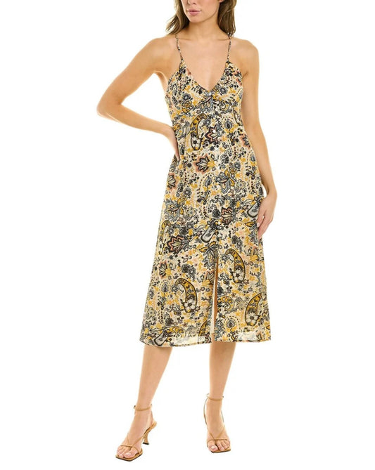 BA&SH
Robe Baila gathered jacquard midi dress