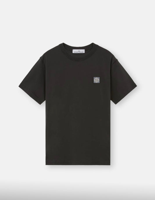 STONE ISLAND - 2100237 ORGANIC COTTON JERSEY 'FISSATO' EFFECT