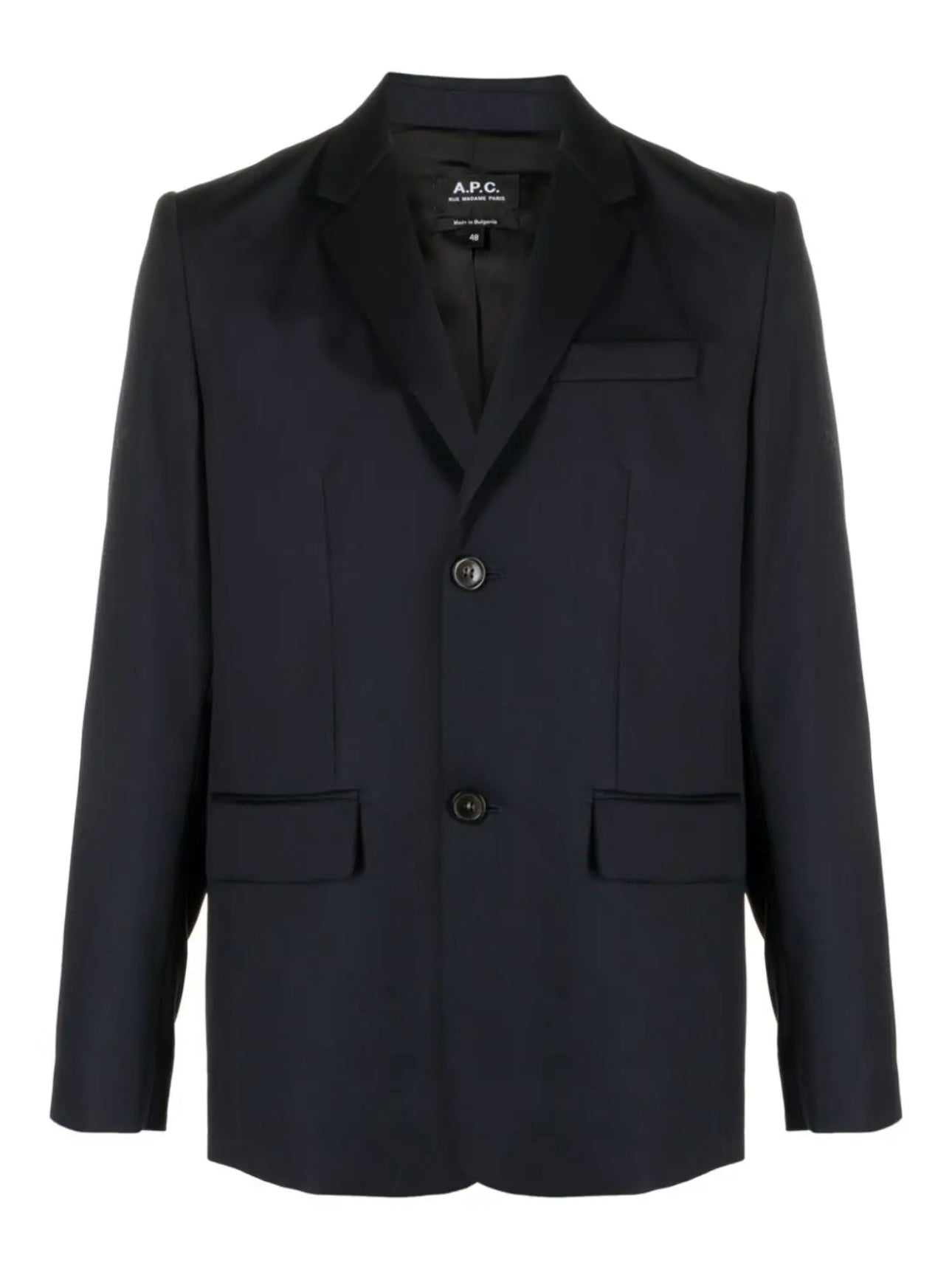 A.P.C.
single-breasted cotton blazer