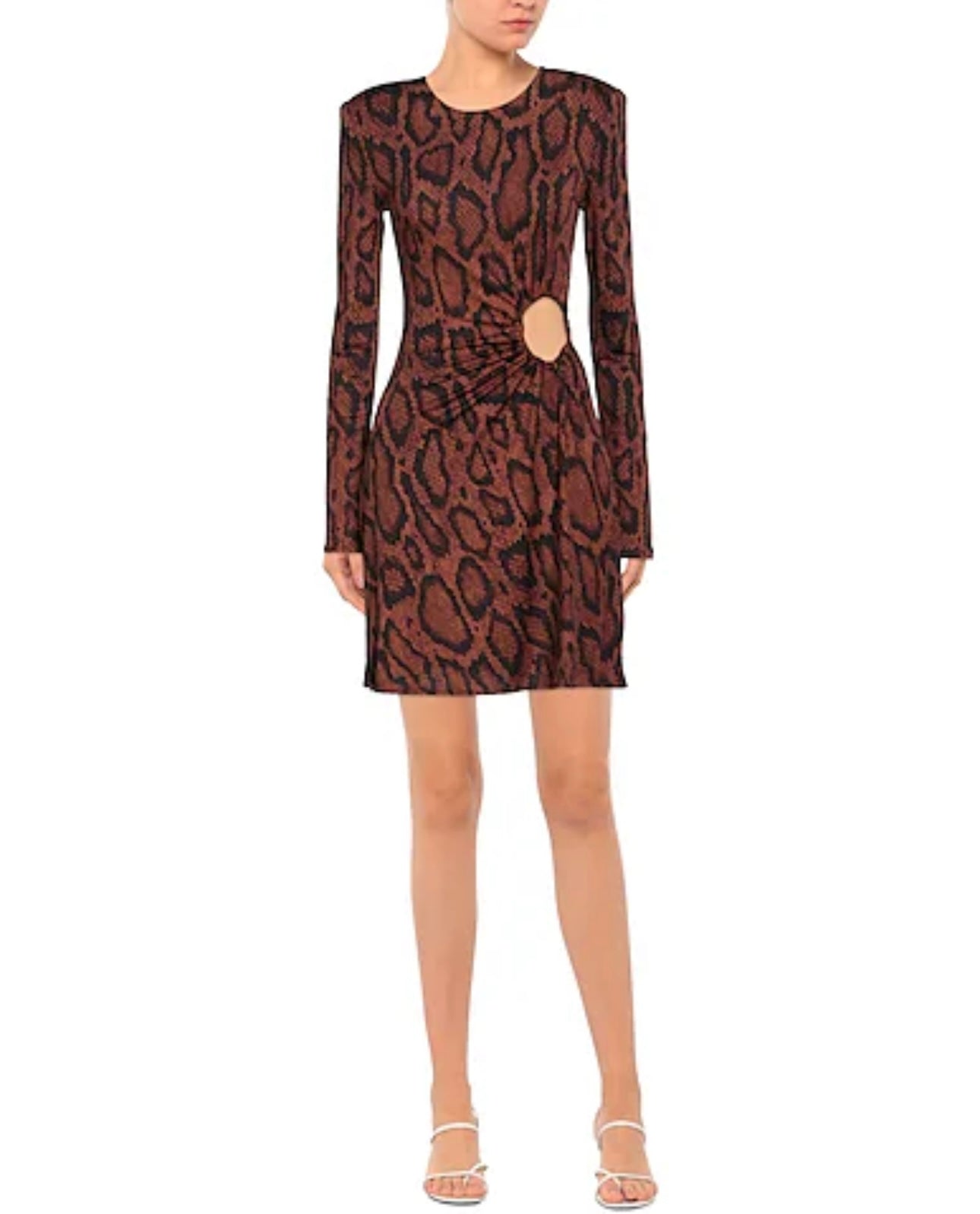 We Wore What - Aninal Print o-ring dress