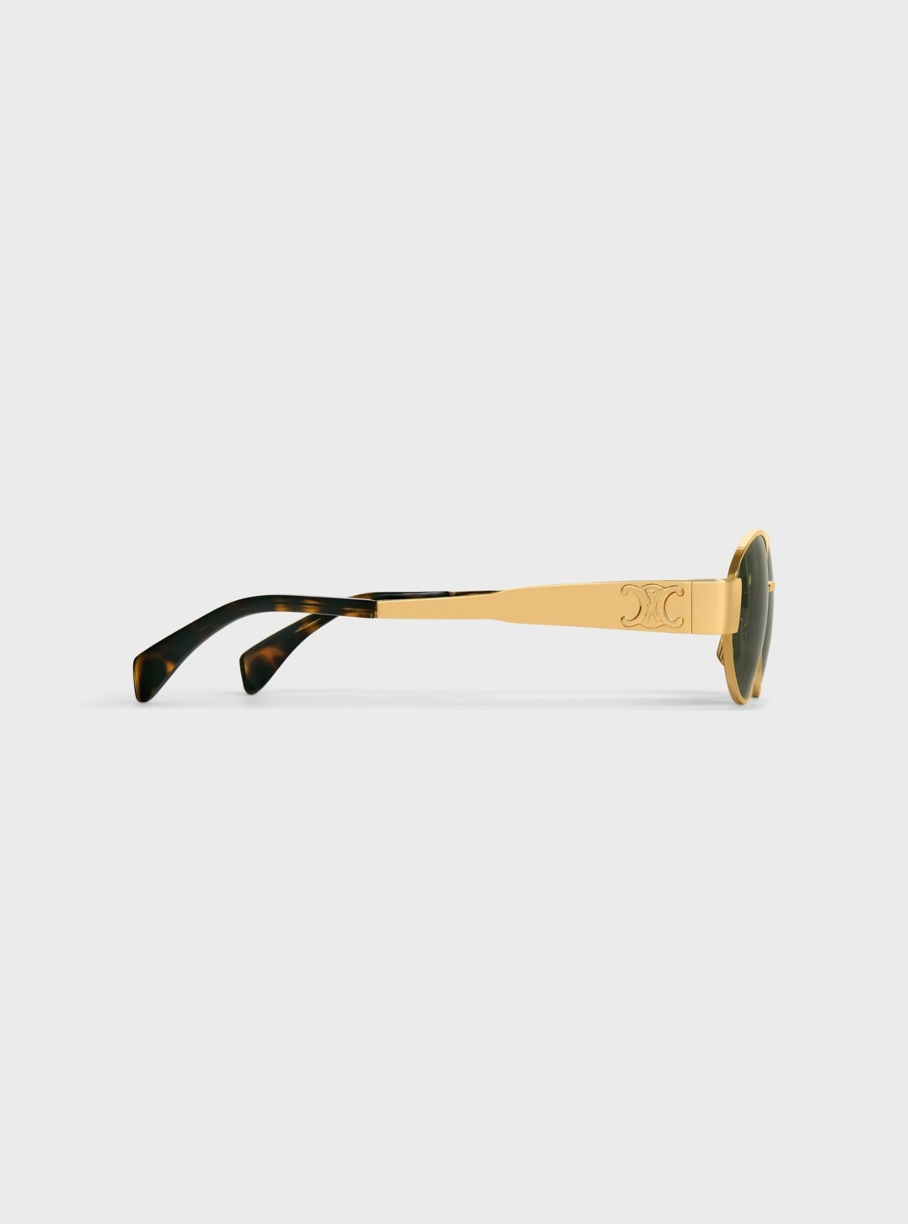 CELINE - TRIOMPHE METAL 01 SUNGLASSES IN METAL
GOLD / GREEN