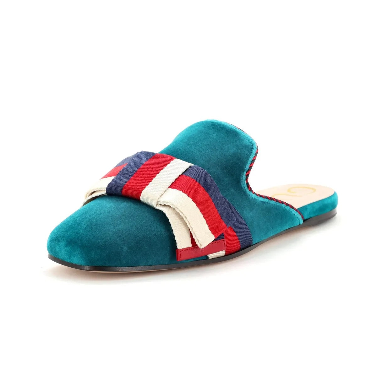 GUCCI sylvie bow velvet mules