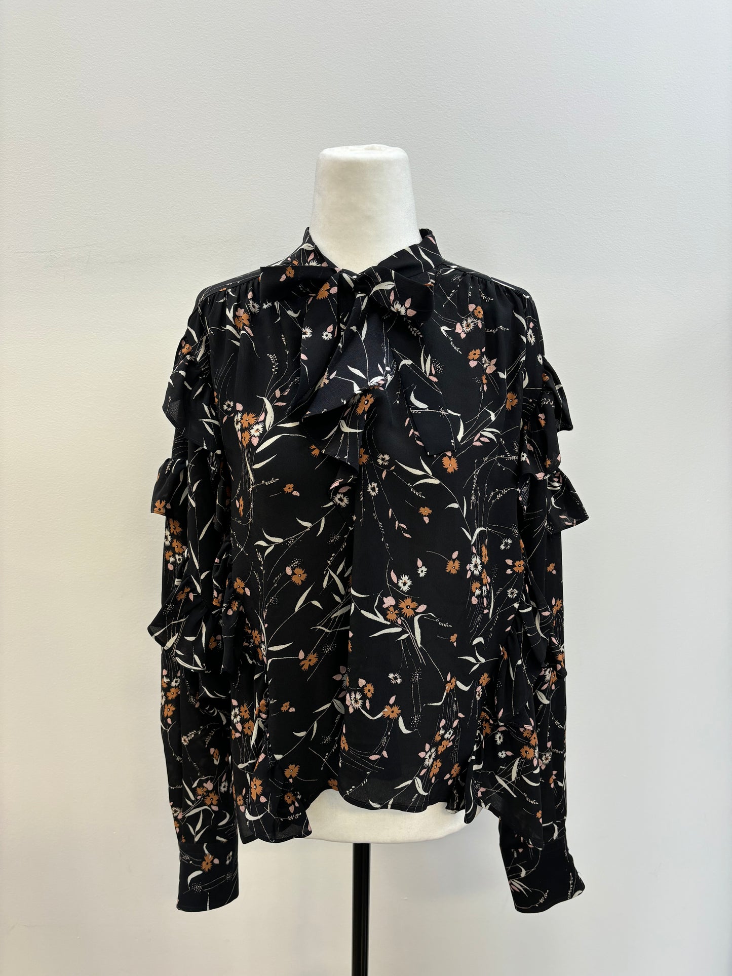 Isabel Marant Silk Tie Neck Blouse