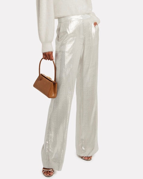 Derek Lam 10 Crosby Metallic Pants