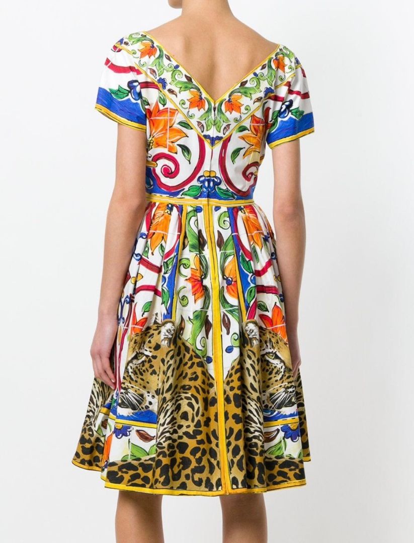 Dolce & Gabbana Majolica Print Dress