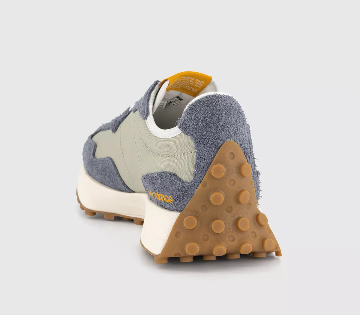 NEW BALANCE green, blue suede sneakers