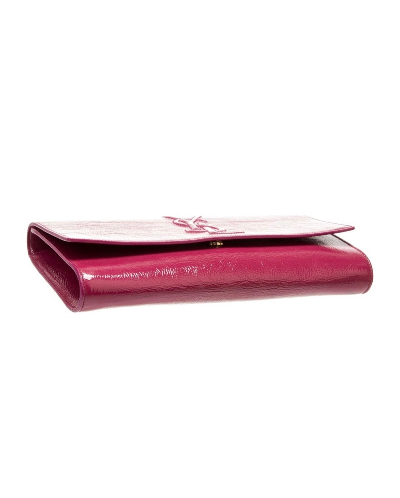 YSL - BELLE DE JOUR PINK PATENT LEATHER CLUTCH