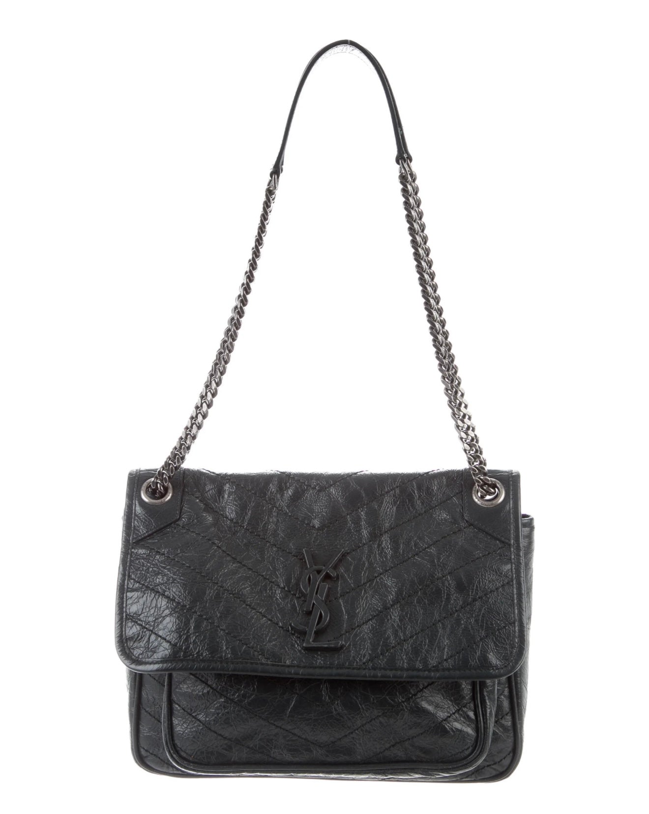 SAINT LAURENT medium bag in vintage leather , O/S