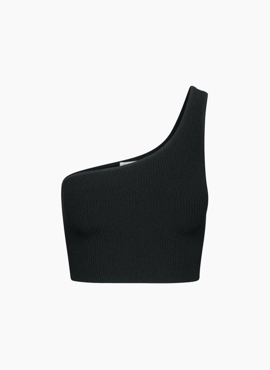 Babaton Sculpt Knit One Shoulder Tank