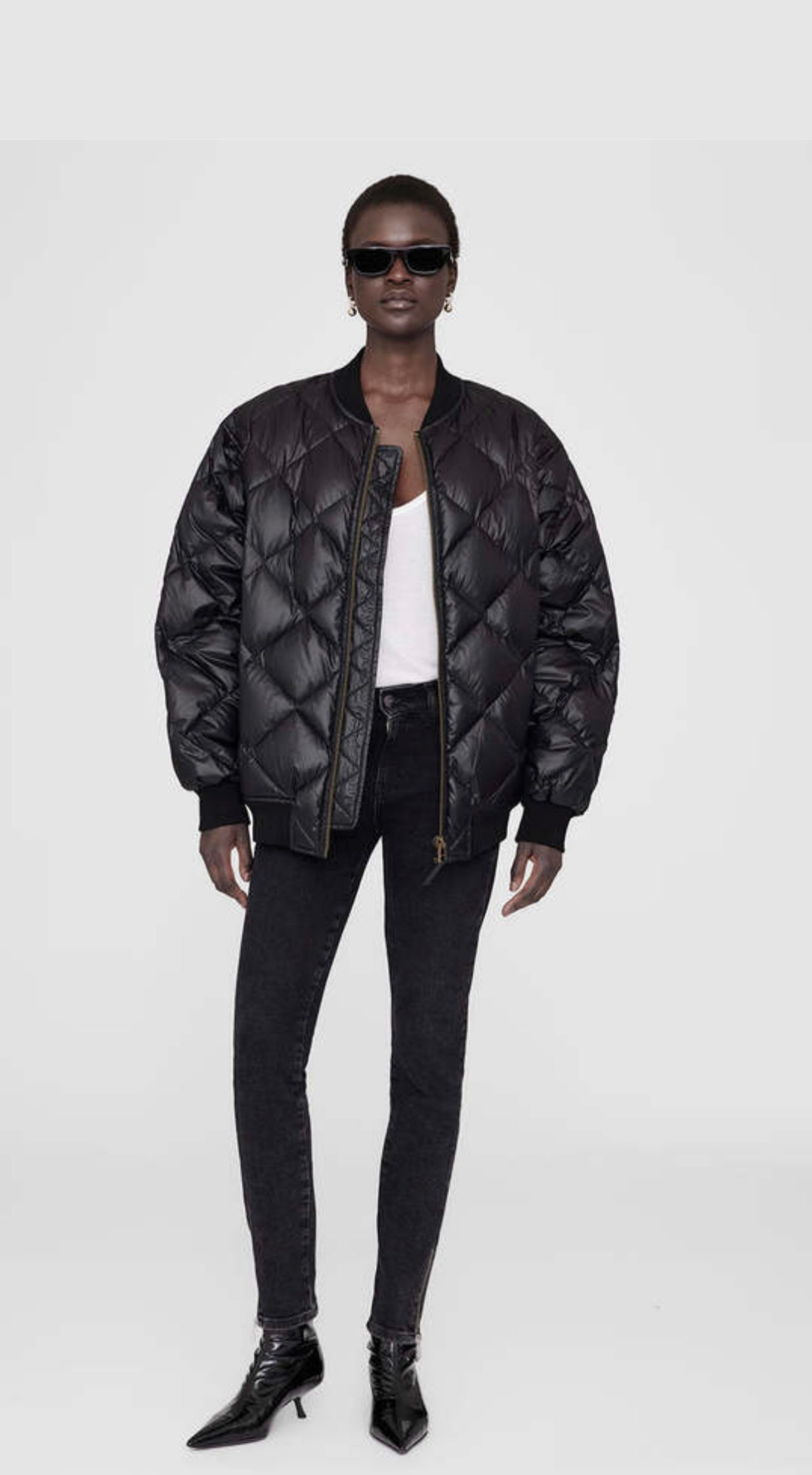 ANINE BING  - Leo Quilted Shell Down Jacket