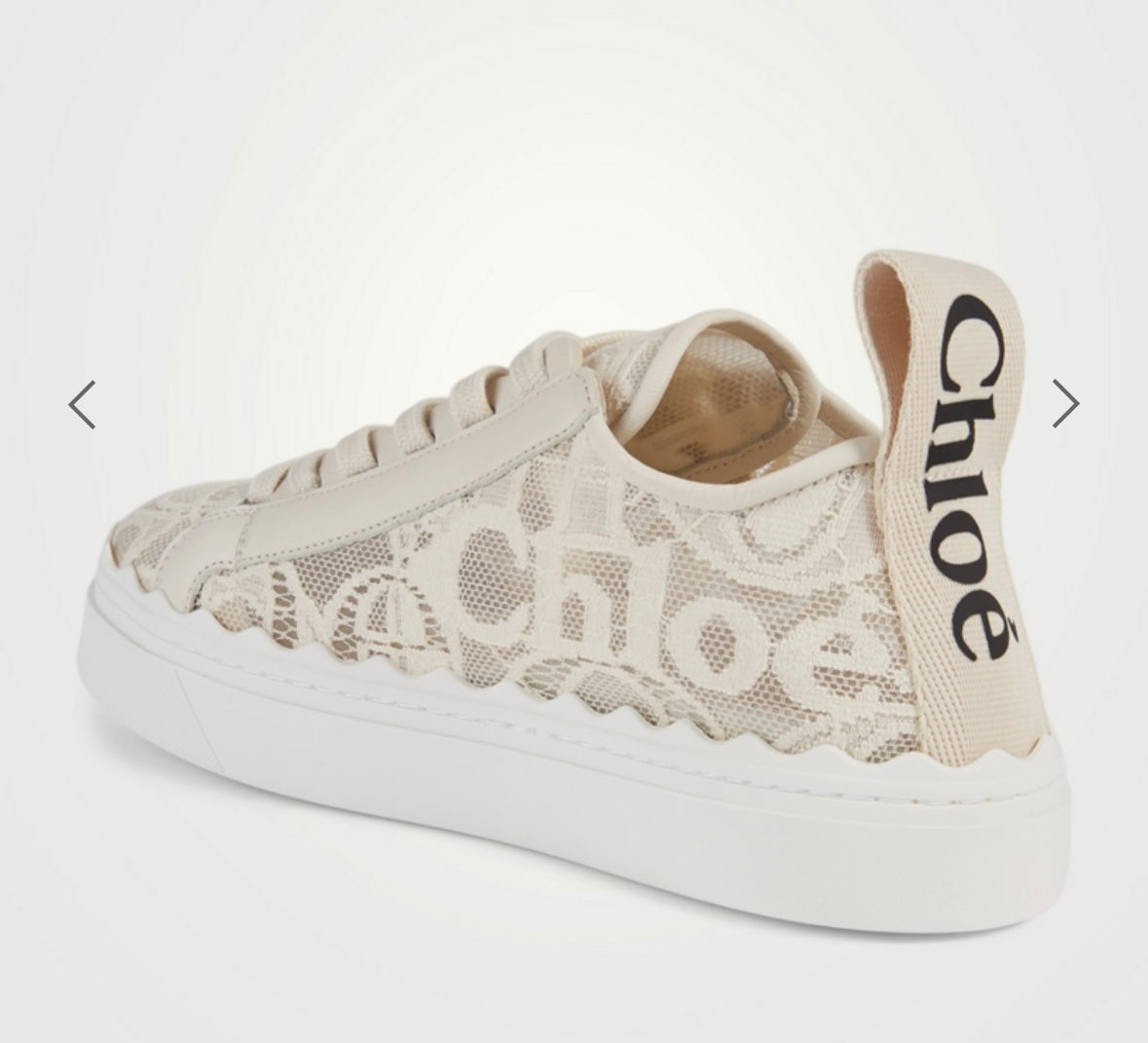 Chloe - Lauren Lace Logo Sneakers