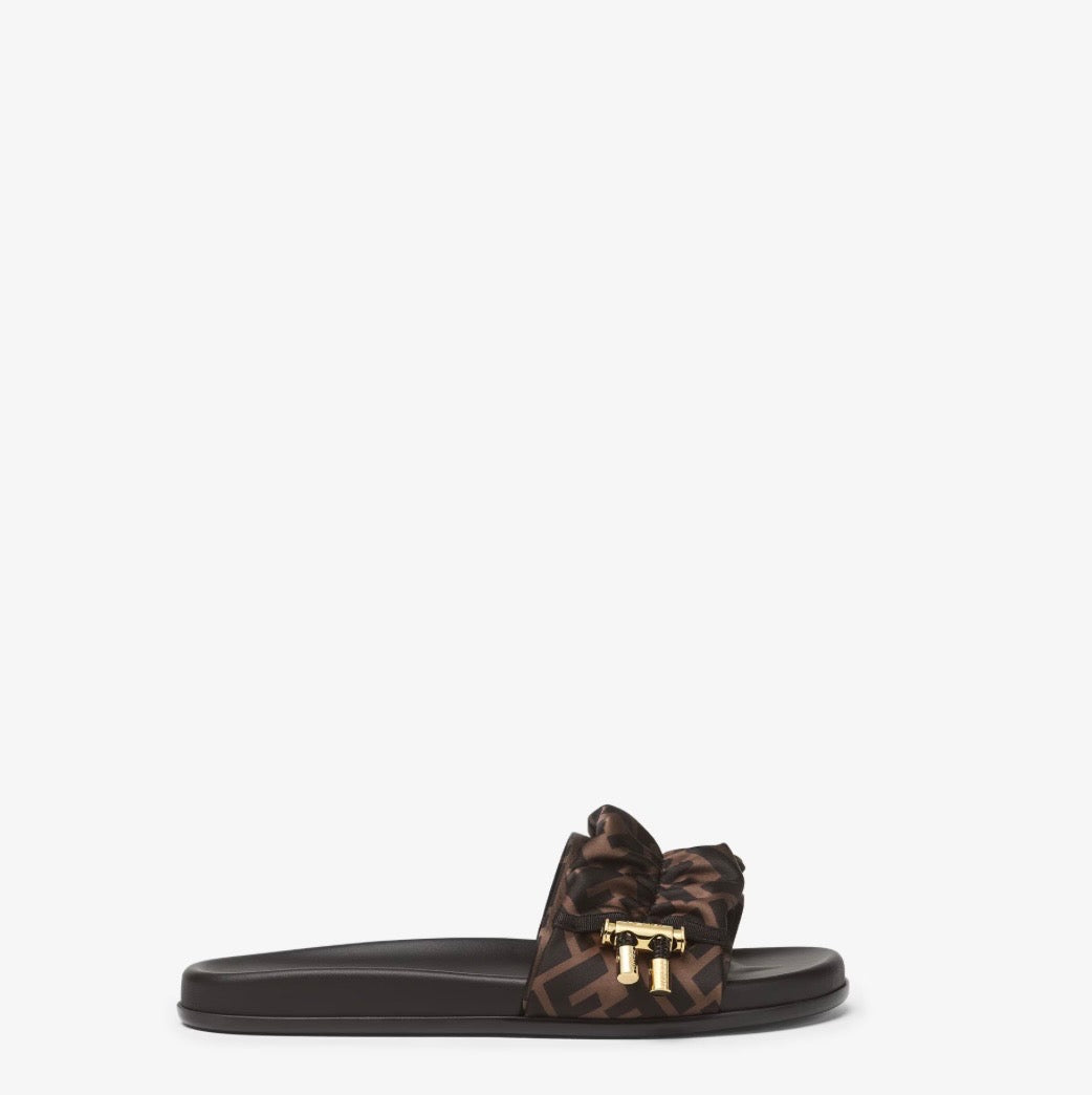 FENDI toggle-fastening FF-logo slides