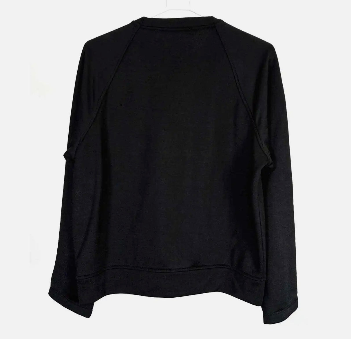 T by Alexander Wang Sleek Snap Sweatshirt in Black