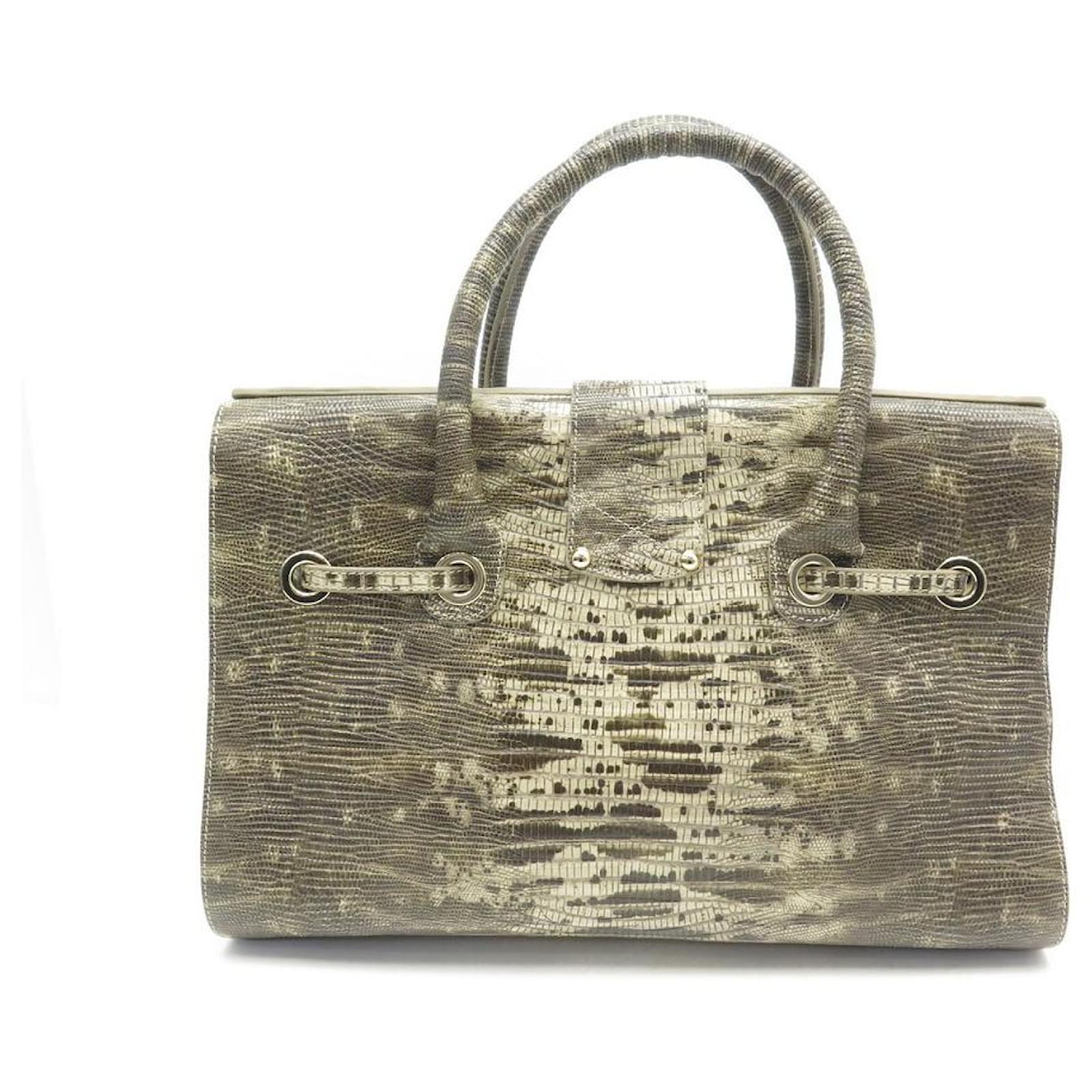 JIMMY CHOO rosalie cabas handbag in lizard