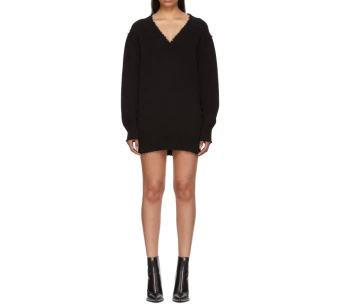 T by Alexander Wang Distressed Sweater Dress