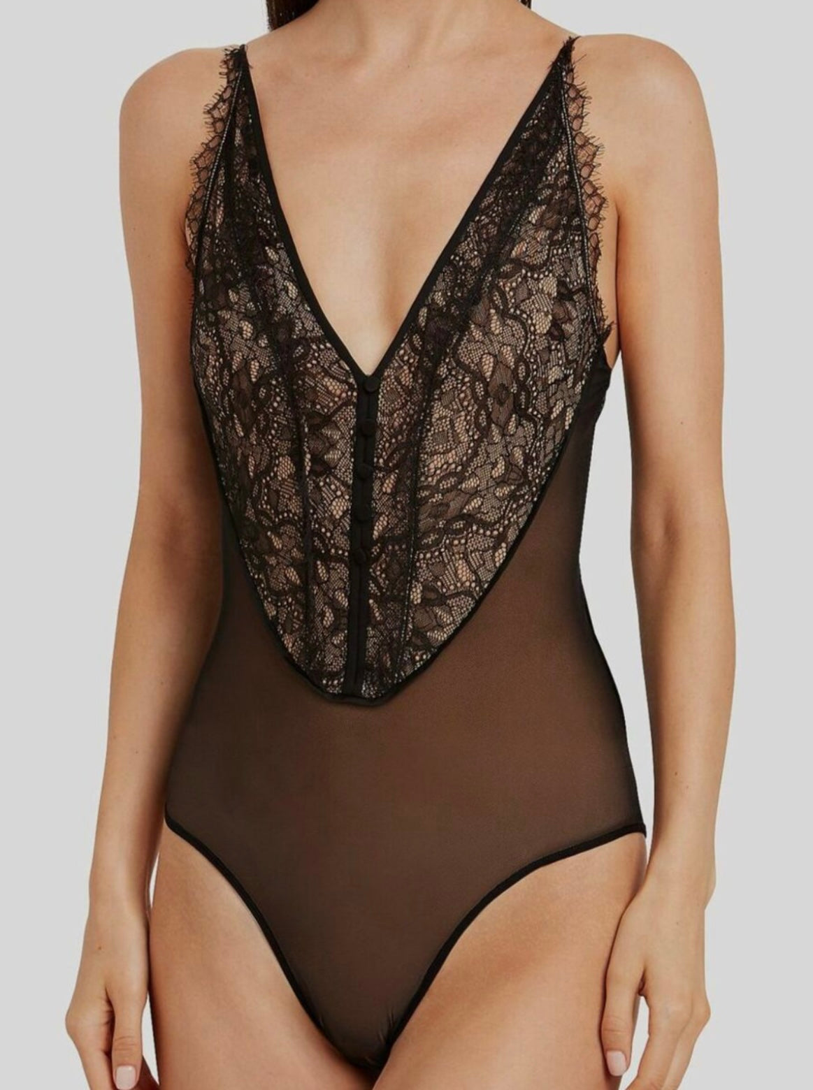 Simkhai - Black Lace Bodysuit