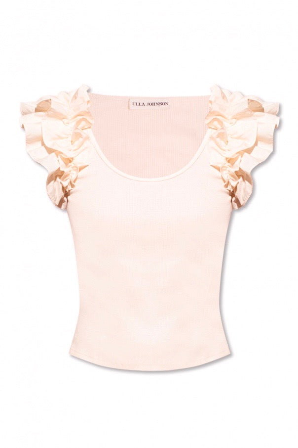 ULLA JOHNSON nude/peach tshirt