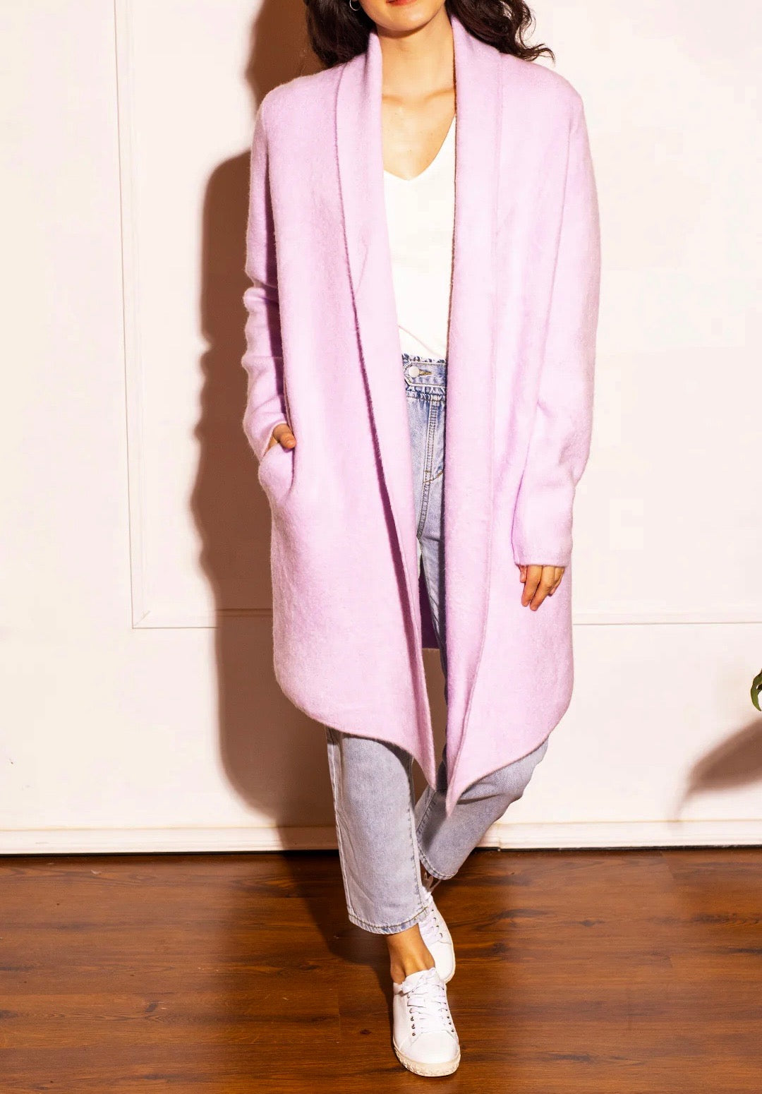 PINK MARTINI NWT lilac faux wool coat/cardigan