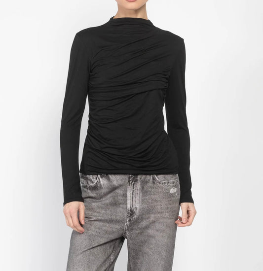 Enza Costa Long Sleeve Twist Top