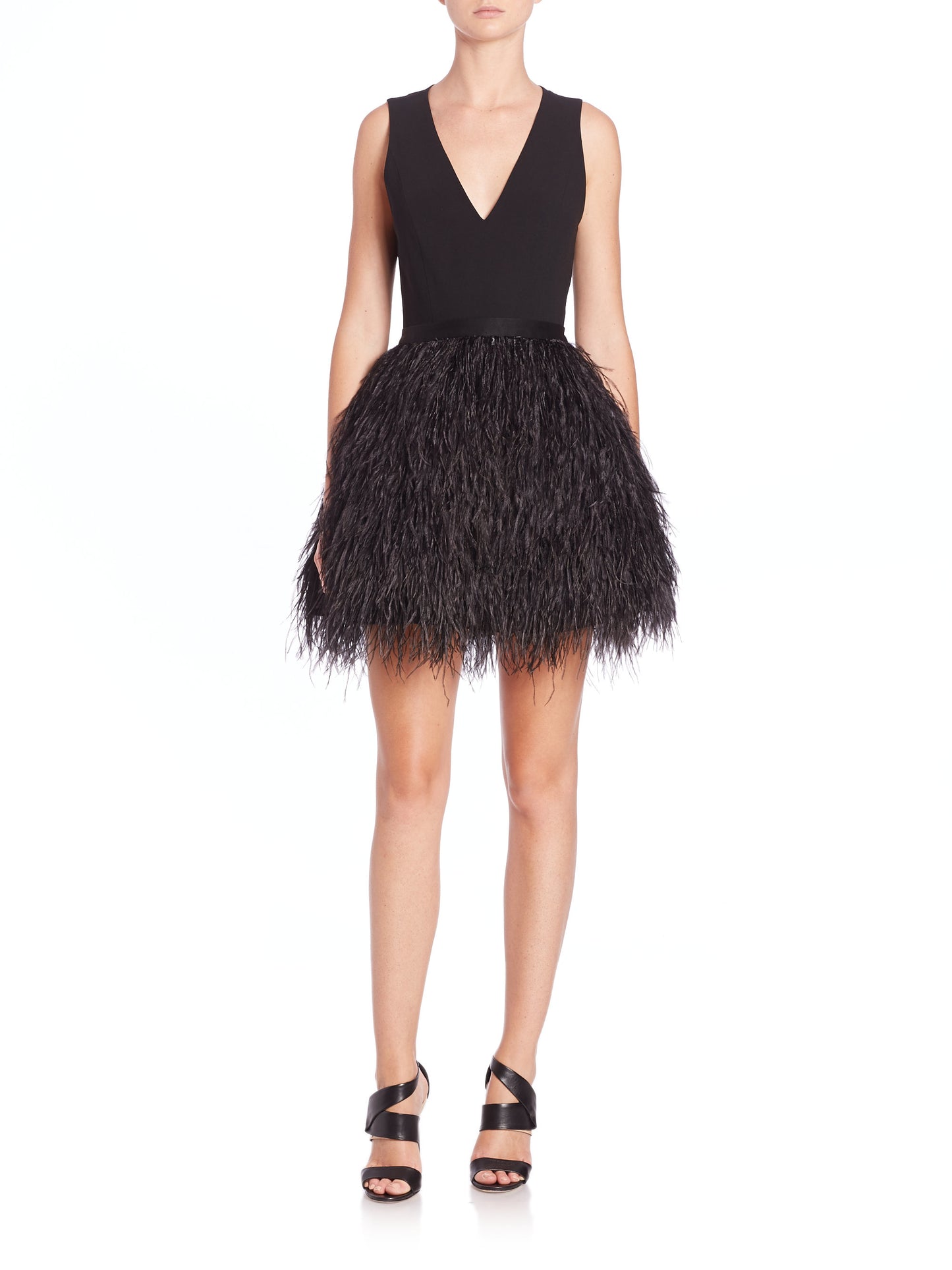 Alice & Olivia Mini Feather Dress