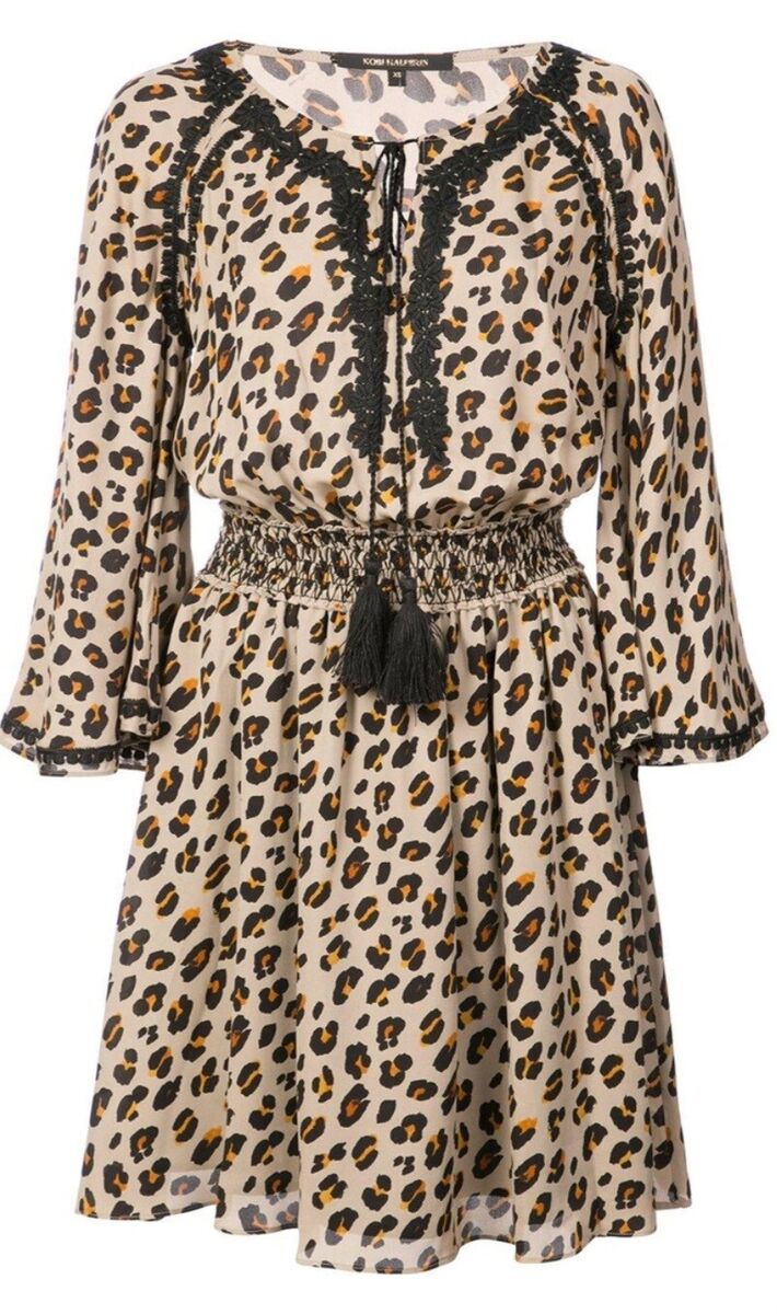 KOBI HALPERN leopard print tunic